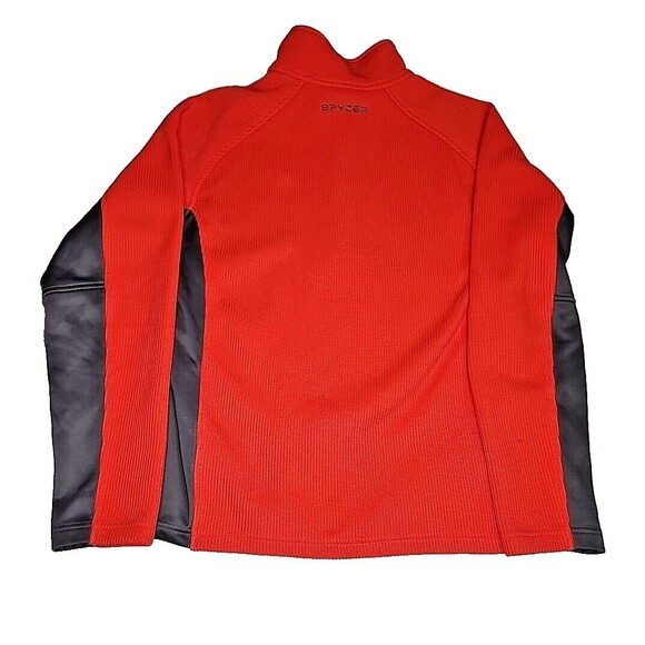 Spyder Outbound Quarter Zip Core pullover Sweater Orange/Gray - Men's Size S - Picture 2 of 8